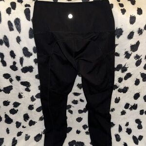 Yogalicious black pocketed full-length leggings